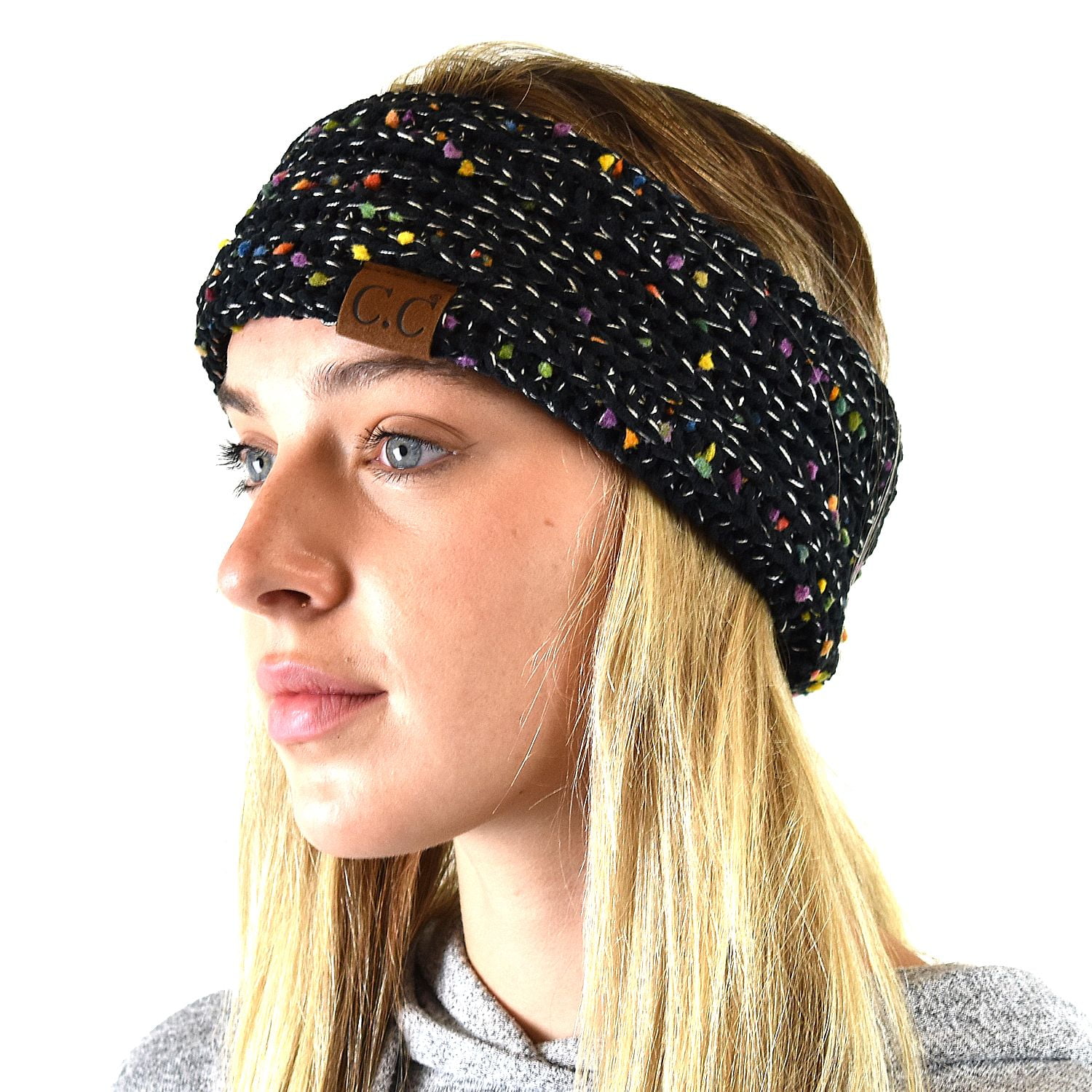Soft Stretchy Thick Fuzzy Head Wrap Sport Hairband Knit Headbands for Women TWIFER Womens Winter Ear Warmer Headband 