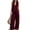 BYZ51-Deep Red, variant on Business Casual Outfits For Women Oversize Vest Tops Pant Suits Dressy 2 Piece Sets Summer Crop Blazer Wide Leg Office Work Pants Black XS
