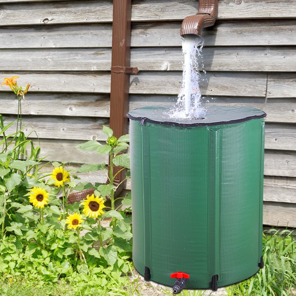 Private Jungle Rain Barrel Portable Water Collector Tank, 66 Gallon Folding Rain Barrel Water Collector Green Private Jungle Rain Barrel Portable Water Collector Tank, 66 Gallon Folding Rain Barrel Water Collector Green