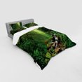 thumbnail image 2 of Ambesonne Forest Bedding Set 4 Pcs, Spring in Nepal Footpath, Queen, Green Brown, 2 of 2