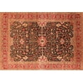 thumbnail image 1 of Ahgly Company Indoor Rectangle Oriental Orange Industrial Area Rugs, 7' x 10', 1 of 4