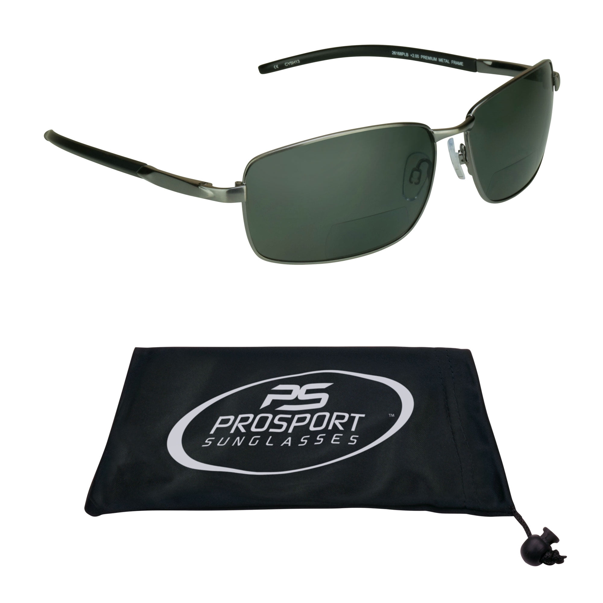 Prosport Sunglasses Prosport Polarized Bifocal Sunglass Reader Aviator Anti-Glare Brown Men Women, Adult Unisex, Size: +2.00