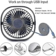 thumbnail image 3 of Mini ventilador de escritorio USB, rotación 360, portátil azul ER, 3 of 5