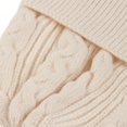 thumbnail image 4 of Gorro de invierno para mujer, cálido y cómodo, suave, elástico, informal, gorro de punto con calavera, apagado blanco, 4 of 5