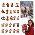 thumbnail image 4 of 2025 Holiday Advent Calendar Home Decoration Set with Collectible Cattle Commemorative Ornaments for Festive Countdown Display, 4 of 5