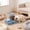 Blue, variant on yuHome Pet Bowl Two In One Drinking and Feeding Set | 15 Degree Inclined Design | 304 Stainless Steel | Plastic Base | 27X20X8Cm Non-Slip Cat and Dog Bowl | Suitable for Pets Eating and Drinking