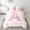 Pink A, variant on Pink Bow Comforter Set Twin,Initial Letter D Chic Romantic Bedding Set,Princess Style Bowknot Love Hearts Girly Fairy Bed Set 7 Pieces(Comforter Fitted Flat Sheet Pillowcase Pillow Cover)
