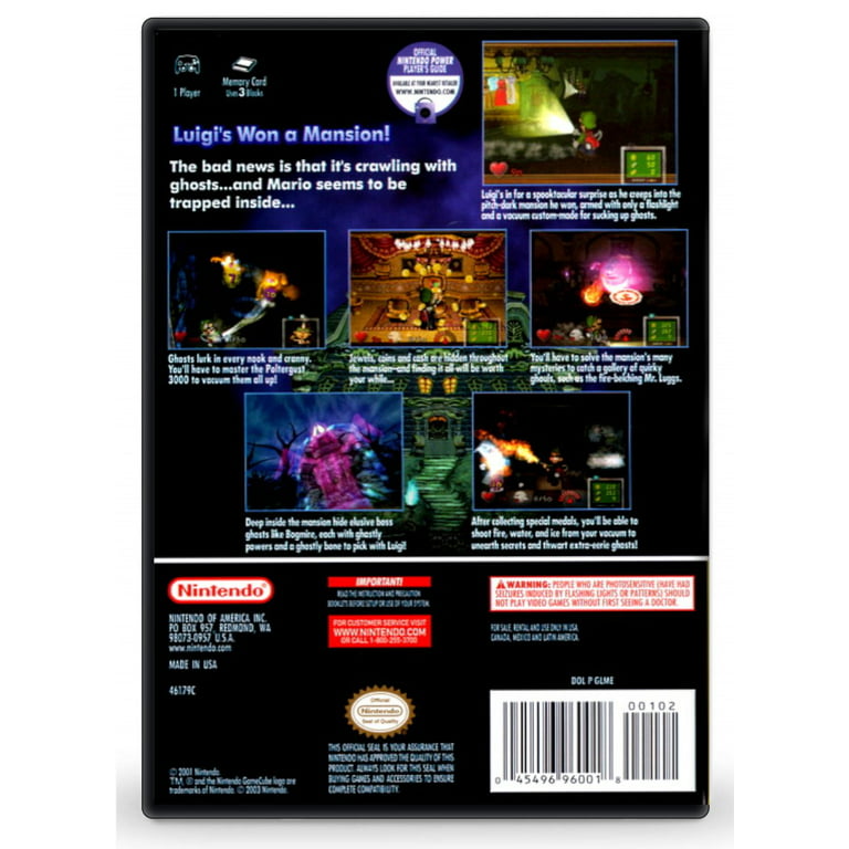 Luigi's Mansion 3 Cover Art & Replacement Case for 