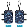 thumbnail image 3 of COEQINE Forearm Crutch Bag with Zipper Phone Pouch Blue Butterfly Galaxy Walking Cane Accesories, Zipper Pouch, Hands-Free, Organize Daily Essentials, for Seniors Men Women, 3 of 7