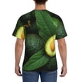 thumbnail image 3 of Vsdgher Fresh Avocados Print Men's Dry Fit Mesh Athletic Shirts Moisture Wicking Tennis T-Shirt Tops, 3 of 9