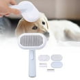thumbnail image 4 of Pet Massage Brush Set, One Button Hair Removal Automatic Knot Opening Self  Cat Shedding Brush  For Sofa For Car Blue 5 In 1, 4 of 8