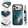 thumbnail image 4 of Wallet Case For Apple iPhone Air / 17 Pro / 17 Pro Max Series with Card Holder, PU Leather Kickstand Card Slots Screen Protector Included For iPhone 17 Series, Minimalist Abstract, 4 of 6