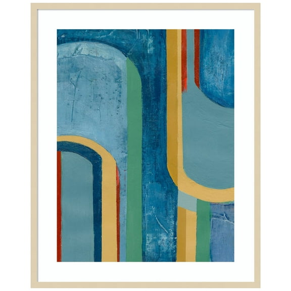Amanti Art Keep in Your Lane III Wood Framed Wall Art Print