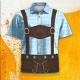 thumbnail image 2 of Men's Hawaiian Shirt Summer Stretch Lapel Button Down Solid Color Workout Tees Shirt Regular Fit Funny Hawaiian Shirts T Shirt Summer Shirts Men, 2 of 4