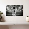 thumbnail image 2 of Elephant Stock Baseball Player Wall Art - Horizontal Canvas Wall Art - Living Room Wall Decor - Sports Canvas - Gray And White Decor - 12" x 8", 2 of 8