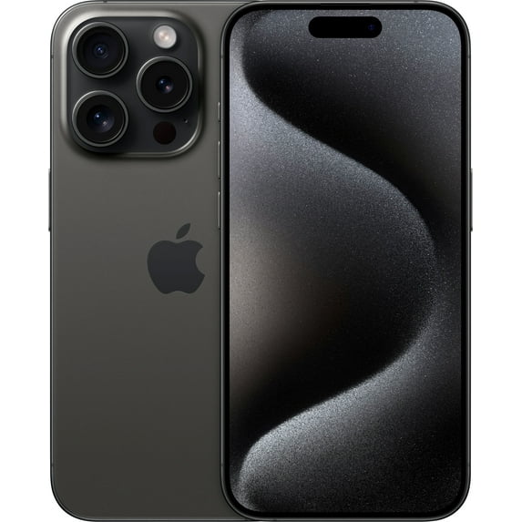 Restored Apple iPhone 15 Pro - T-Mobile - 128 GB Black Titanium (Refurbished)