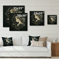 thumbnail image 4 of Designart "Stargazing Through the Zodiac VI" Astrology Print on Natural Pine Wood, 4 of 5
