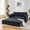 Black, variant on 72" 3-In-1 Sleeper Loveseat Couch, Pull-Out Couch Bed with Steel Frame, Convertible Loveseat Sofa Bed with High-Resilience Sponge for Living Rooms, Studios, Grey