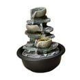 thumbnail image 1 of Pequeñas fuentes de agua para interiores, adorno de agua que fluye iluminado, fuente de mesa de relajación, Mini cascada para decoración del hogar del Estilo C perfecl Fuentes de mesa, 1 of 8