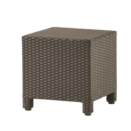 Noble House Cascada Outdoor Wicker Side Table, Brown