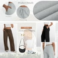 thumbnail image 4 of SUNBS Wide Leg Sweatpants Womens Cargo Pants Baggy Lounge Casual Pants Drawstring Sweat Pants with Pockets, 4 of 8