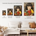 thumbnail image 3 of Birds Of A Feather Modern Portrait Artwork Framed Wall Art Print A4, 3 of 5