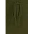 thumbnail image 4 of Women's Plus Casual Solid Pencil Midi Skirt with Drawstring Waist and Relaxed Fit, 4 of 5