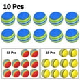 thumbnail image 7 of 10Pc Golf Swing Training Foam Balls Indoor Practice Rainbow Sponge Balls Red, 7 of 7