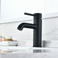 thumbnail image 4 of Tubize Single Hole Single-Handle Bathroom Faucet in Matte Black, 4 of 8