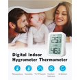 thumbnail image 3 of BFOUR Digital Indoor LCD Thermohygrometer, White, 3 of 8