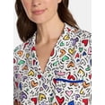 thumbnail image 3 of Pride Women's Knit Notch Collar Top and Shorts Pajama Set from Way to Celebrate, 2-Piece, Sizes XS-3X, 3 of 4