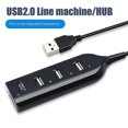 thumbnail image 2 of Bluelans Portable Mini USB 2.0 Adaptador divisor de concentrador de 4 puertos para computadora portátil Macbook, 2 of 5