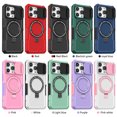 thumbnail image 2 of Rugged Military Grade Drop Protection Hard Back Cover for iPhone 15 Pro 6.1, Scratch Resistant, 15W Magnetic Wireless Charging, Kickstand, Camera Lens Slider, 2 of 7