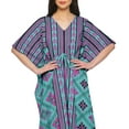 thumbnail image 4 of Moomaya Ladies Kaftan Holiday Loungewear Maxi Dress African Dresses For Women, 4 of 6