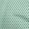 thumbnail image 1 of oneOone Cotton Poplin Light Mint Green Fabric Animal Sewing Material Print Fabric By The Yard 56 Inch Wide, 1 of 5