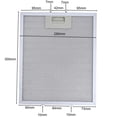 thumbnail image 4 of Lefu 2PCS Grease Filters For RANGEMASTER Cooker Hood Metal 300 x 250mm Silver Filter, 4 of 9