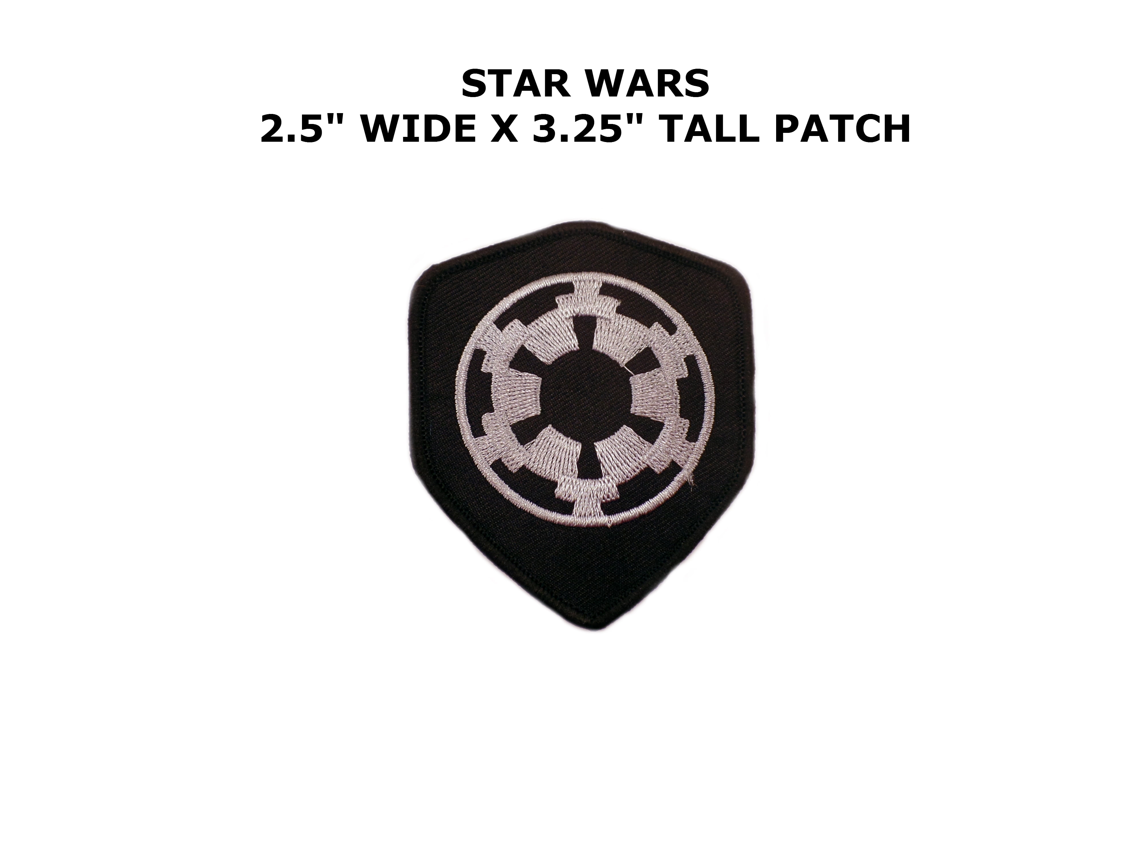 STAR WARS IMPERIAL FORCES COG LOGO JACKET 8" EMBROIDERED PATCH SWPA-COGJ 