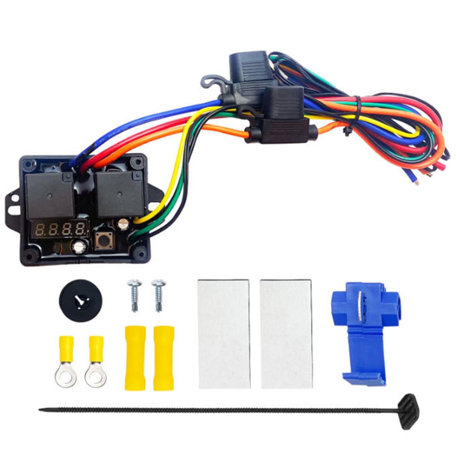Laiuzbti 12V/24V Temperature Fan Controller Kit Car Accessories Wear Resist