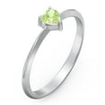 thumbnail image 3 of Bague Pierre de Naissance Cœur - Péridot (Août), 3 of 6