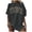 Dark Gray, variant on Womens Summer Tops Plus Size Casual Loose Letter Print Comfortable and Stylish Graphic Shirts for Women Brown L