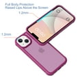 thumbnail image 3 of ELEHOLD Case for iPhone 14 Plus, Glitter Shockproof Case Slim Transparent TPU Bumper Cover,Rose, 3 of 6