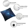thumbnail image 6 of Constellation Pillow Sham, Outer Space Star Nebula Astral Cluster Astronomy Theme Galaxy Mystery, Decorative Standard Size Printed Pillowcase,  1 set of 2, various sizes, 6 of 7