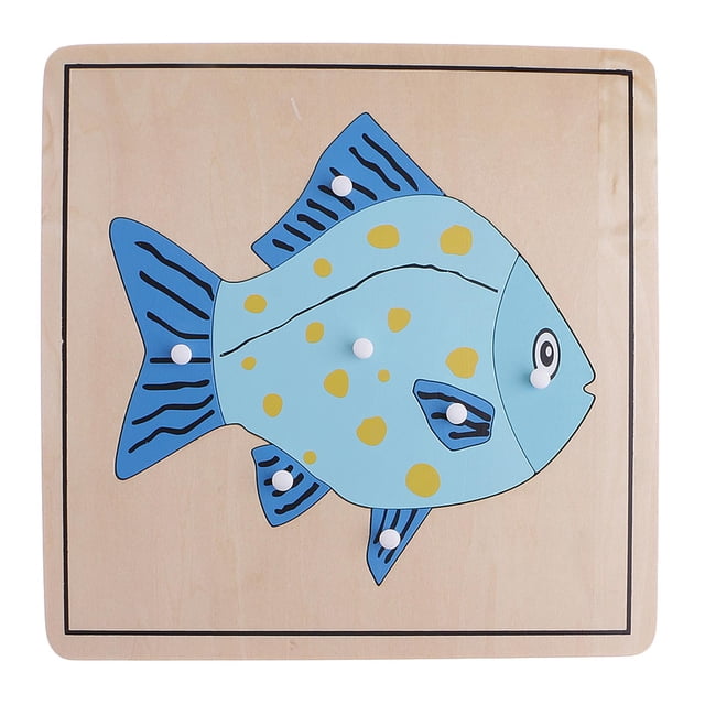 Rompecabezas de Madera Montessori 8 Perillas Baoblaze Juguetes de Aprendizaje