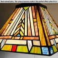 thumbnail image 3 of Tiffany 8'' Mini Pendant Light Fixtures Hanging Lamp 1 Light Mission Style Stained Glass Lamp Hanging Lights, 3 of 7