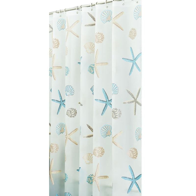 PEVA Shower Curtain Liner Waterproof Mildew Resistant for Bathroom Showers Standard Size 71 Inches by 79 Inches