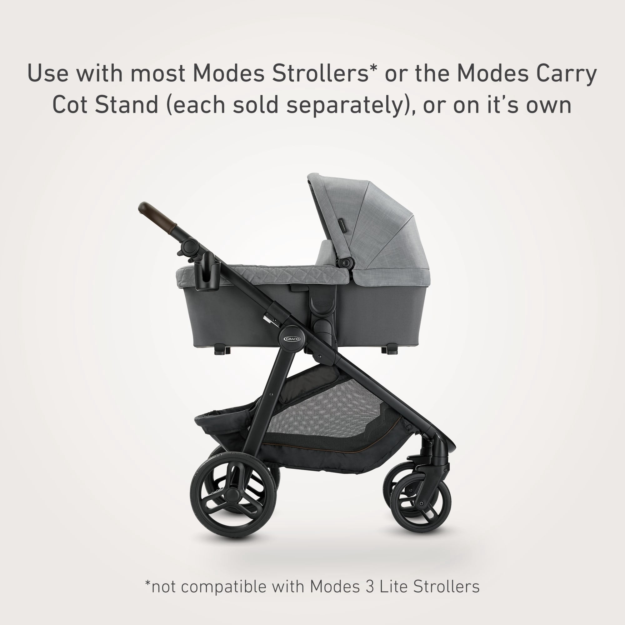 Graco Premier Modes Carry Cot, Midtown, Grey