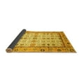 thumbnail image 2 of Ahgly Company Indoor Square Abstract Yellow Modern Area Rugs, 4' Square, 2 of 4