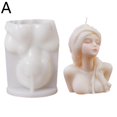 thumbnail image 6 of Portrait Silicone Candle Mold, 4 Sizes 3.5-4.4 in, Reusable for Creative DIY, Make Artistic Candles and Soaps at Home, 6 of 7