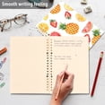thumbnail image 5 of Pineapple and Strawberry Ring Binder Notebook Journey Note Diary College Ruled Spiral Notebook Study Loose Leaf Paper A5 60 Pages, 5 of 8