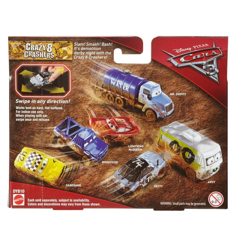 Disney Pixar Cars 3 Crazy 8 Crashers Lightning McQueen Vehicle